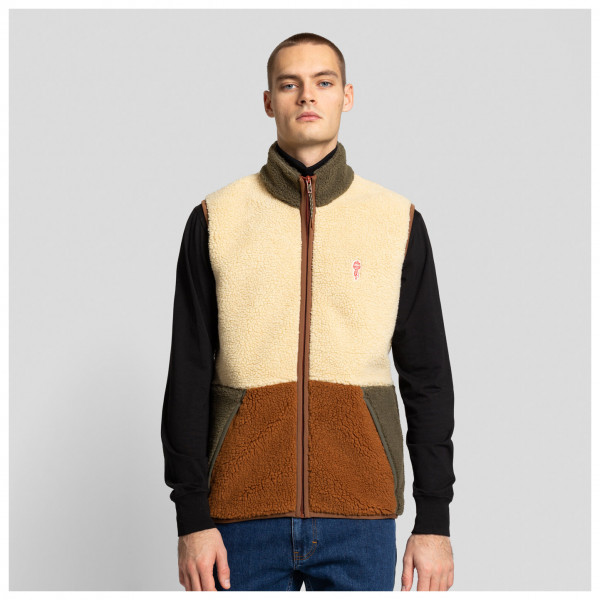 Revolution - Fleece Vest in Block Colors - Fleecegilet