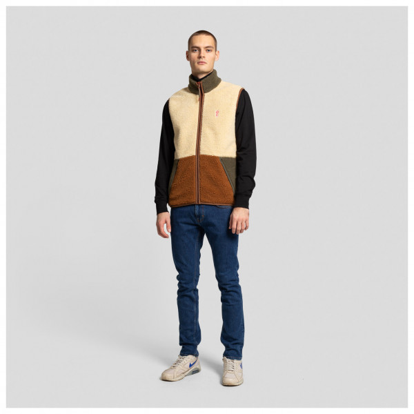Revolution - Fleece Vest in Block Colors - Fleecegilet