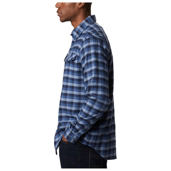 Chemise en flanelle ® pour homme, manches longues, boutonnée, à