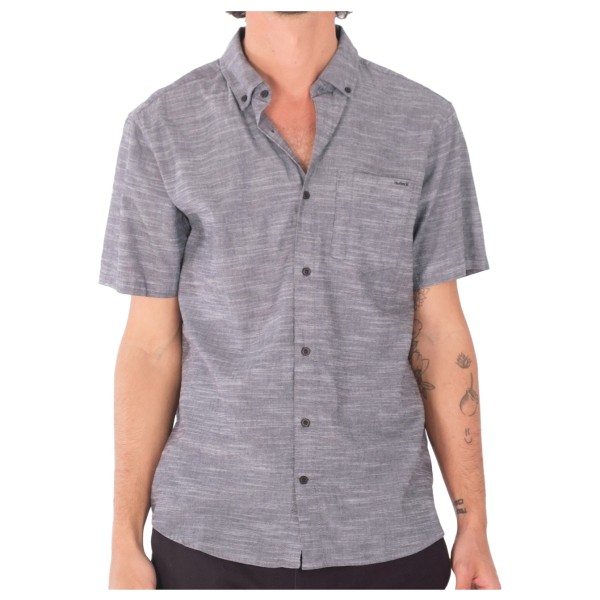 Hurley One And Only Lido Hawaiihemd Für Herren – Lässiges Stretch-Hemd Mit Sonnenbrillentasche