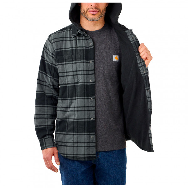 Carhartt - Flannel Fleece Lined Hooded Shirt Jacket - Camisa