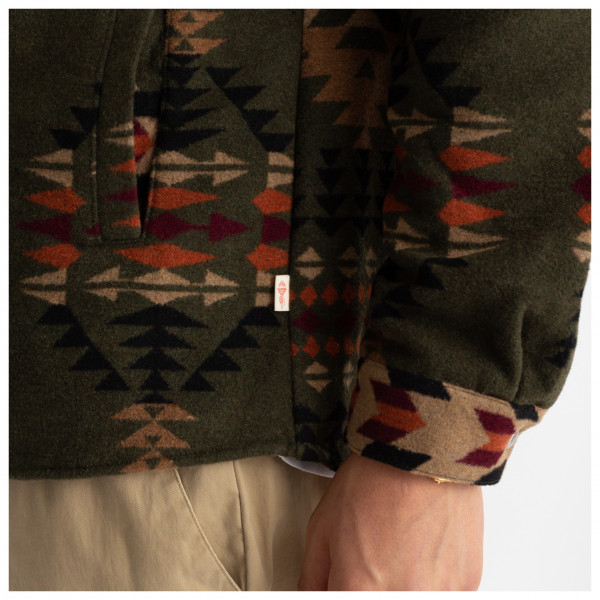 Revolution - Checked Navajo Inspired Overshirt with Zipper - Camisa