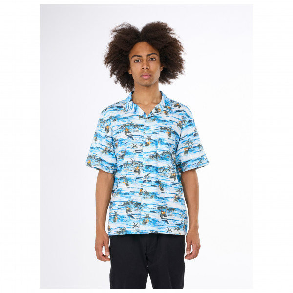 KnowledgeCotton Apparel - Boxed Fit AOP S/S Light Shirt - Skjorte