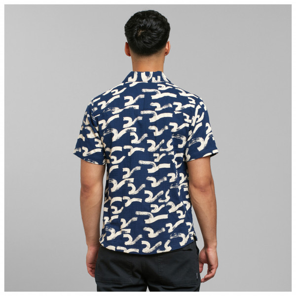 DEDICATED - Shirt Marstrand Brushed Waves - Skjorta