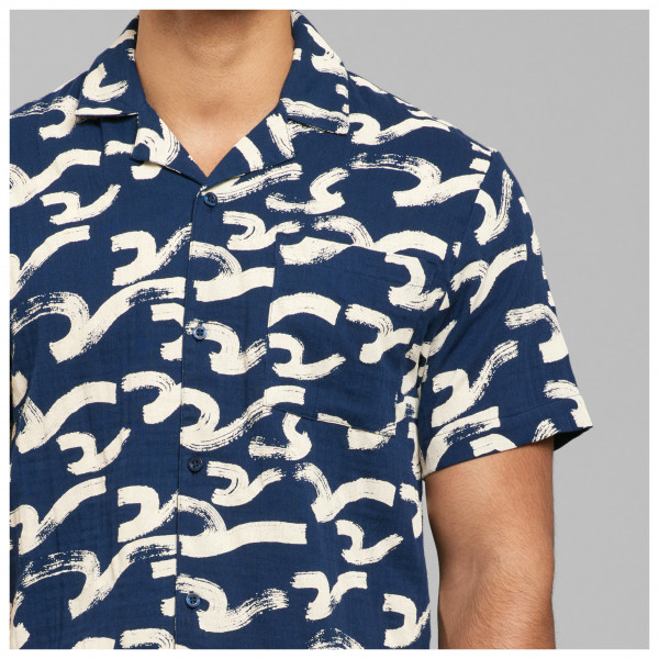 DEDICATED - Shirt Marstrand Brushed Waves - Skjorta