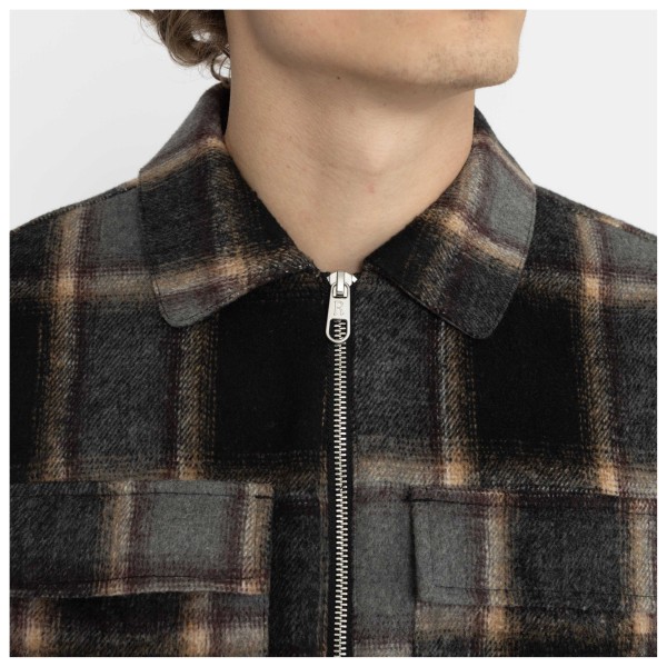 Revolution - Lined Overshirt with Zipper - Shirt