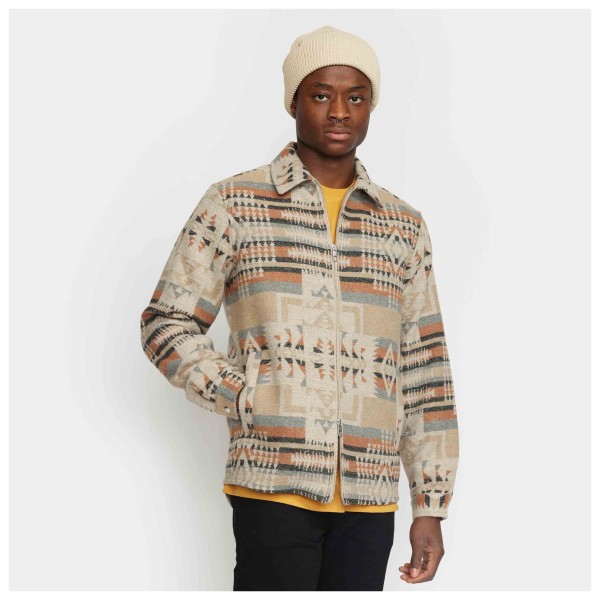 Revolution - Zipped Overshirt Khaki - Skjorte