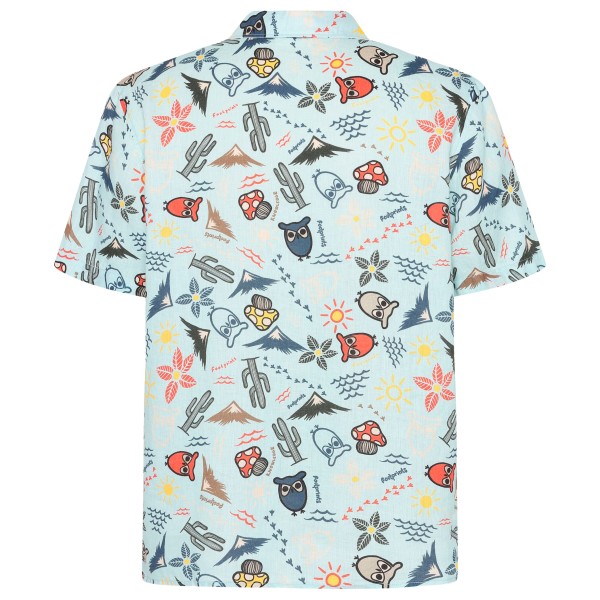 KnowledgeCotton Apparel - Box S/S AOP Linen Shirt - Overhemd