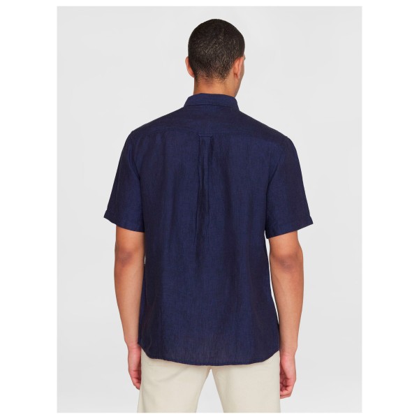 KnowledgeCotton Apparel - Regular Linen S/S Shirt - Camisa