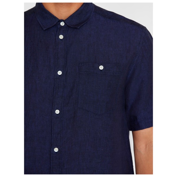 KnowledgeCotton Apparel - Regular Linen S/S Shirt - Camisa