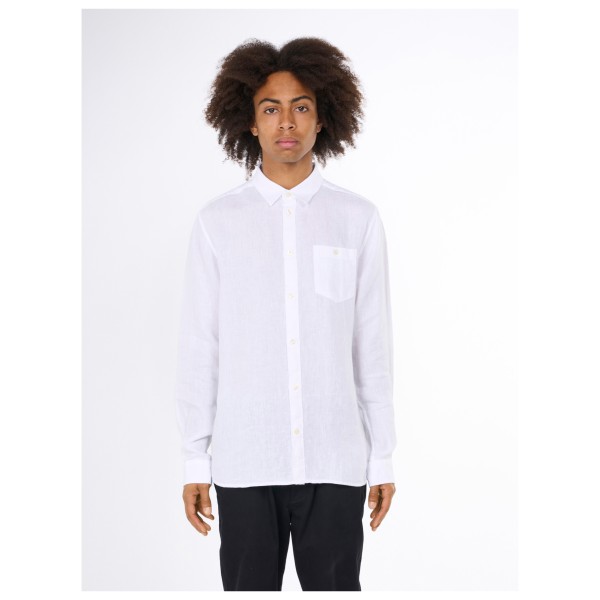 KnowledgeCotton Apparel - Regular Linen Shirt - Camisa