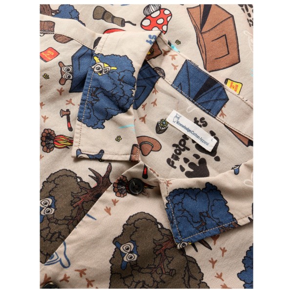 KnowledgeCotton Apparel - Regular Structured AOP S/S Shirt - Skjorte