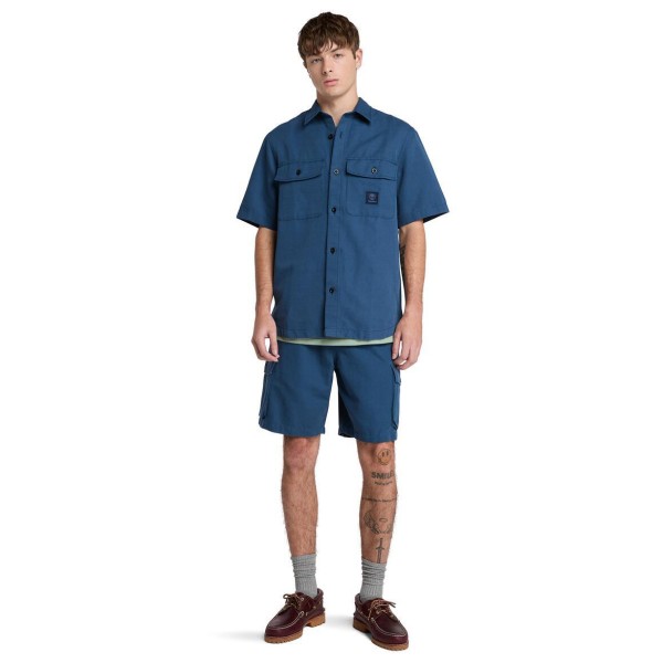 Timberland - Cotton Linen Utility Overshirt - Skjorte