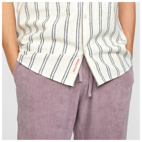 Revolution - Short-Sleeved Cuban Cotton Linen Shirt - Camisa