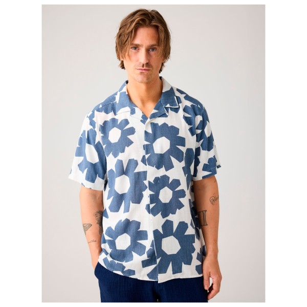 KnowledgeCotton Apparel - Linen-Mix Printed Shirt - Skjorte