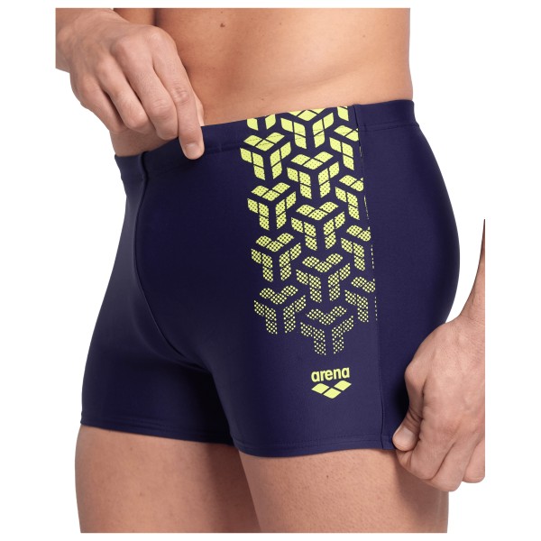 Short De Bain Arena Kikko Mixte Enfant – Tissu Résistant Au Chlore, Coupe Confortable, Design Géométrique
