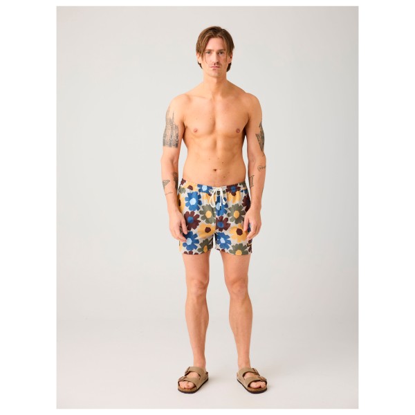 KnowledgeCotton Apparel - Stretch AOP Swimshorts - Badbyxa