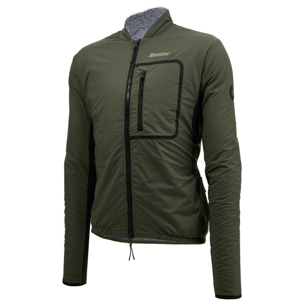 Santini - Alpha T. Lined Windproof Gravel Cycling Jacket - Velojacke