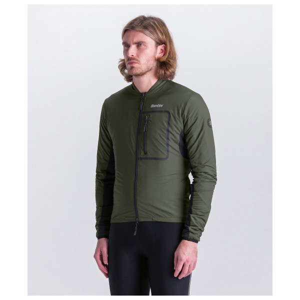 Santini - Alpha T. Lined Windproof Gravel Cycling Jacket - Velojacke