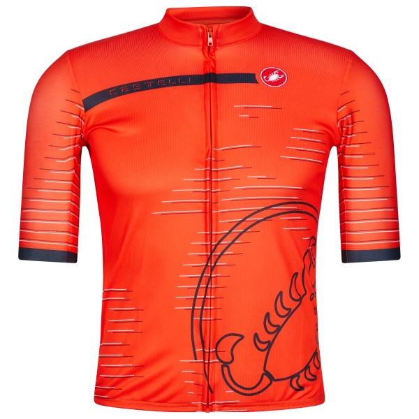 Maillot Cycliste Castelli Credit Suisse Homme - Rouge - Taille XL - 1/4 Zip - Vintage