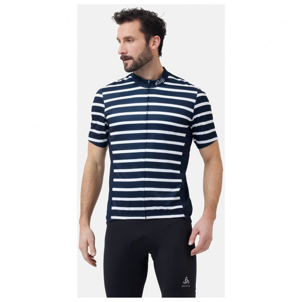 Odlo - Stand-Up Collar S/S Full Zip Essential - Cykeltrikå