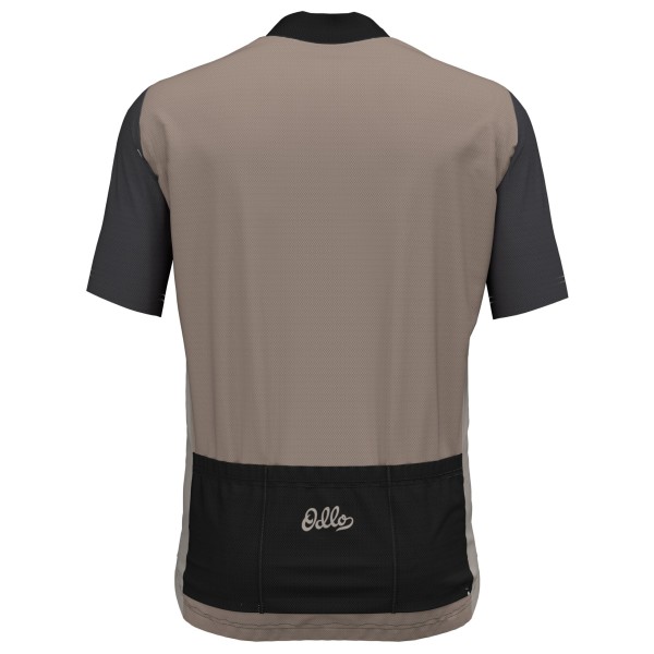 Odlo - Essential Odlo Print S/U Collar S/S Full Zip - Cykeljersey