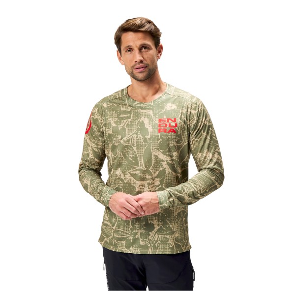Endura - Grid Floral LTD Printed L/S Tee - Cykeljersey