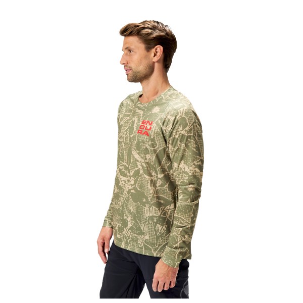 Endura - Grid Floral LTD Printed L/S Tee - Cykeljersey