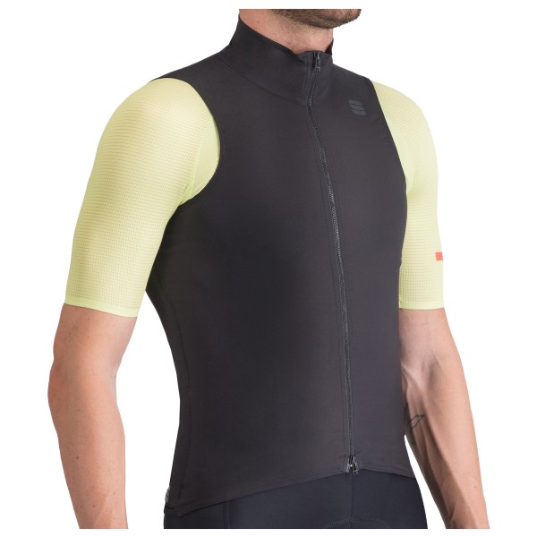 Gilet de Cyclisme Homme Compressible Noir à Damier