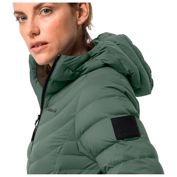 jack wolfskin long down coat