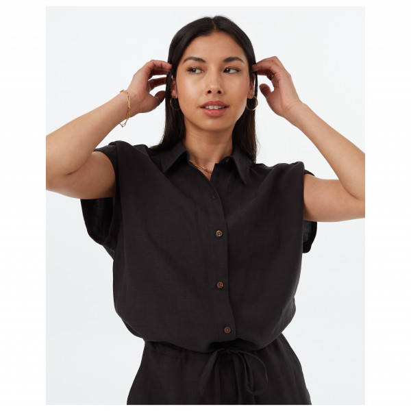 tentree - Women's Treelinen Button Front Romper - Mono