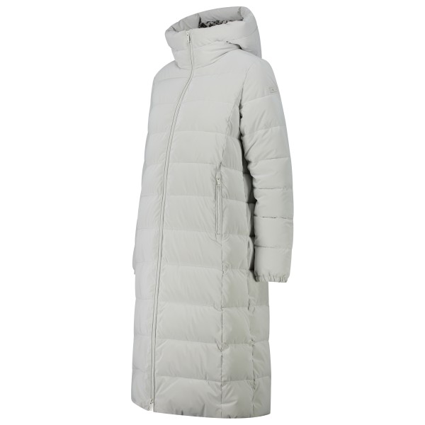 CMP - Women's Long Coat Fix Hood Nylon Silk Touch - Frakke