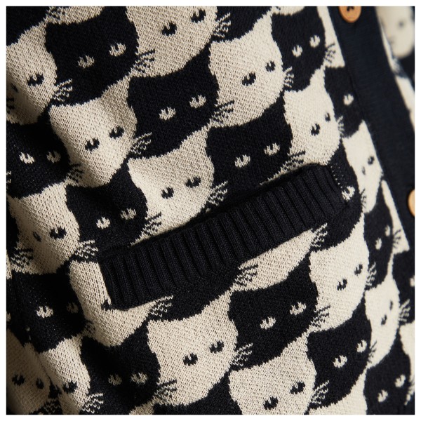 DEDICATED - Women's Cardigan Iggesund Pepita Cats - Vrijetijdsjas