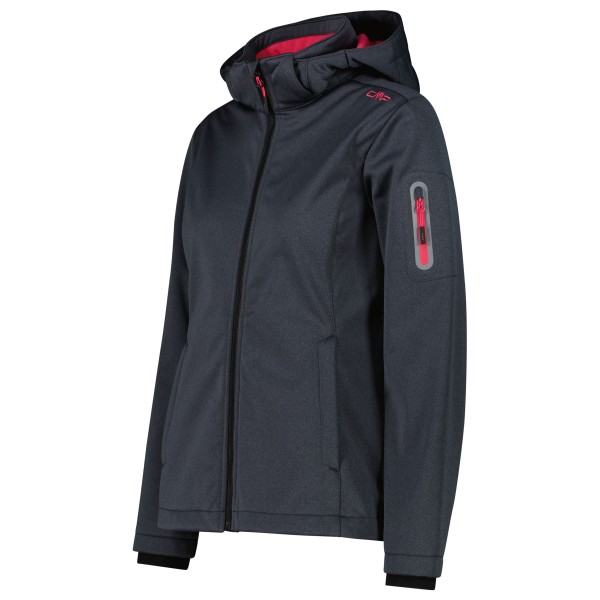 CMP - Women's Jacket Zip Hood Melange Softshell - Softshelljas