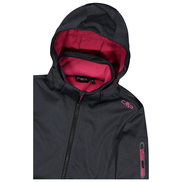 CMP - Women's Jacket Zip Hood Melange Softshell - Softshelljas