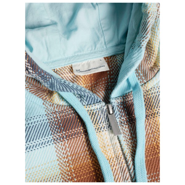 KnowledgeCotton Apparel - Women's Checked Hoodie Twill Zip - Chaqueta sport