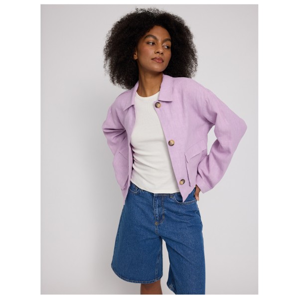 Mazine - Women's Short Linen Jacket - Fritidsjakke