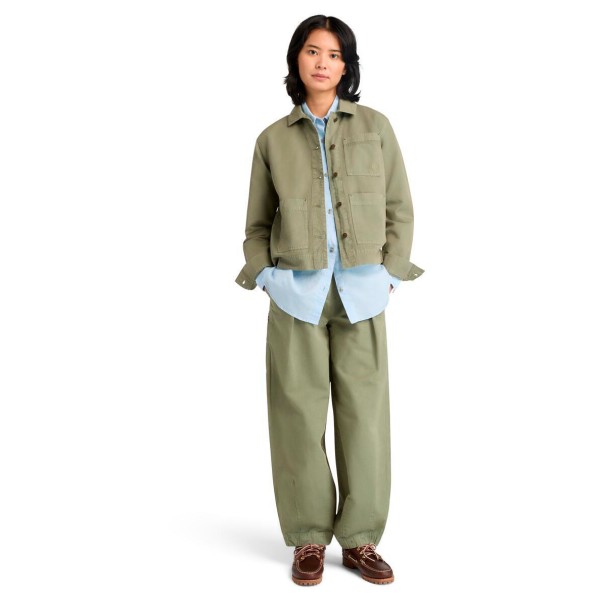 Timberland - Women's Utility Cotton Linen Shacket - Fritidsjakke