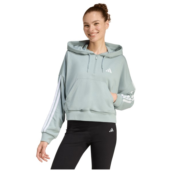 adidas - Women's 3-Stipes French Terry QZ Hoodie - Trainingsvest
