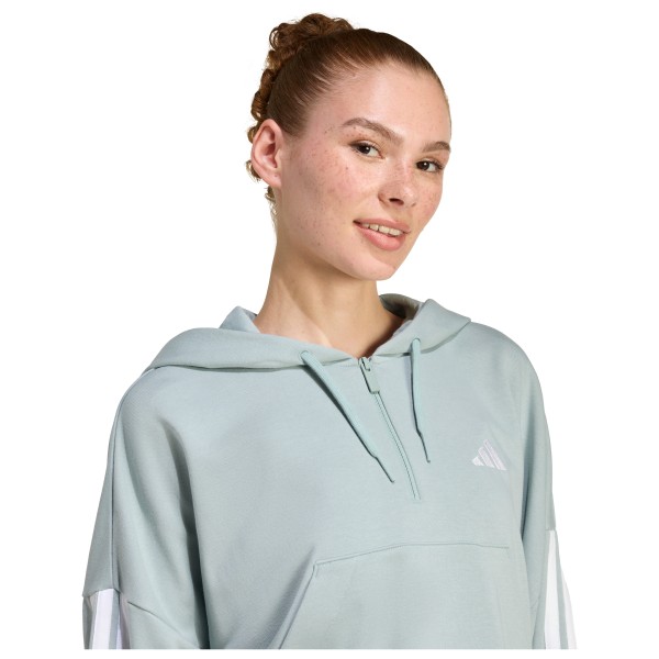 adidas - Women's 3-Stipes French Terry QZ Hoodie - Trainingsvest