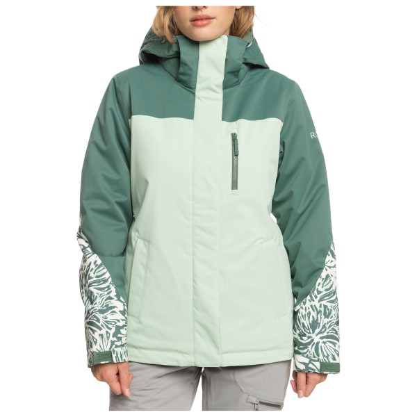 ROXY MINI JETTY JK BRIGHT WHITE LEOPOLD - Veste de ski