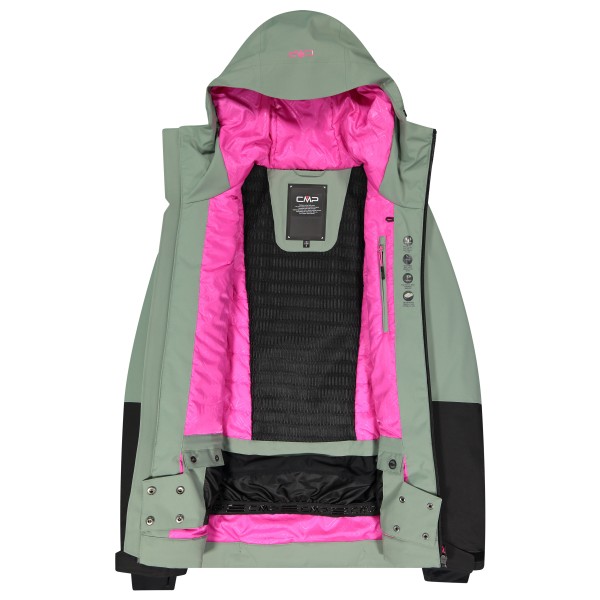 CMP - Women's Jacket Fix Hood 34W2506 - Chaqueta de esquí