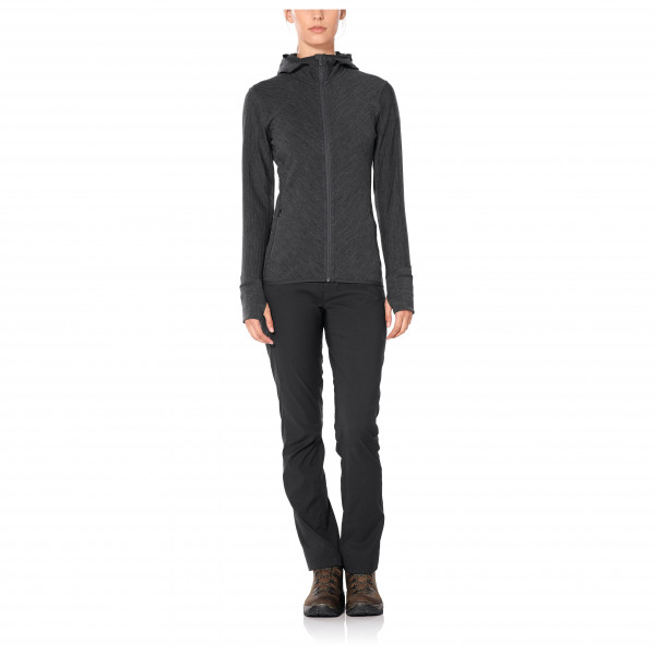 Icebreaker - Women's Descender L/S Zip Hood - Wollen jas