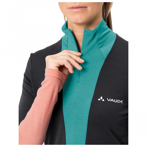 Vaude - Women's Monviso Wool Halfzip Shirt - Merinowollen trui