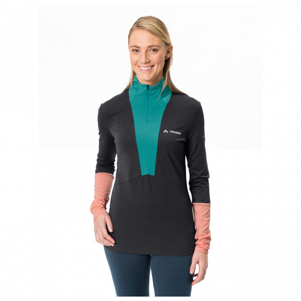 Vaude - Women's Monviso Wool Halfzip Shirt - Merinowollen trui
