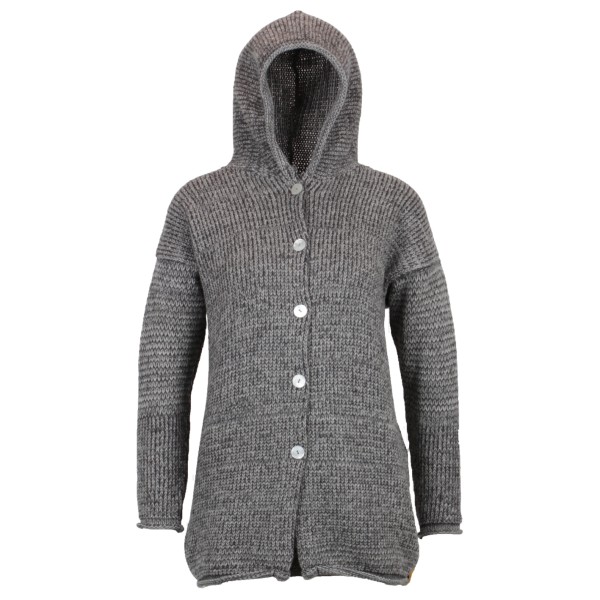 Albmerino - Women's Kapuzen Jacke Mouline - Chaqueta de lana