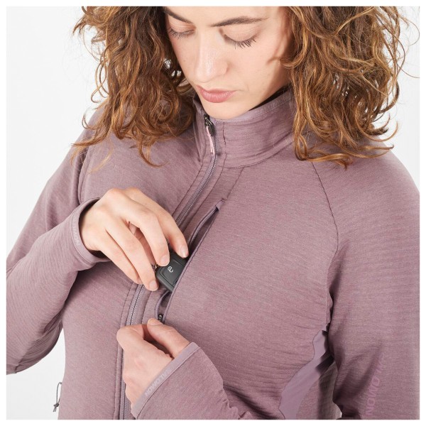 Salomon - Women's Essential Lightwarm Full Zip Fleece - Forro polar