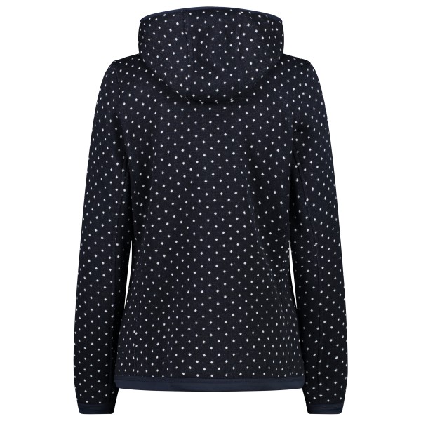 CMP - Women's Jacket Fix Hood Jacquard Knitted 33H1966 - Fleecevest