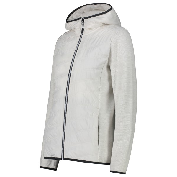 CMP - Women's Jacket Hybrid Fix Hood Poly Pongee - Forro polar