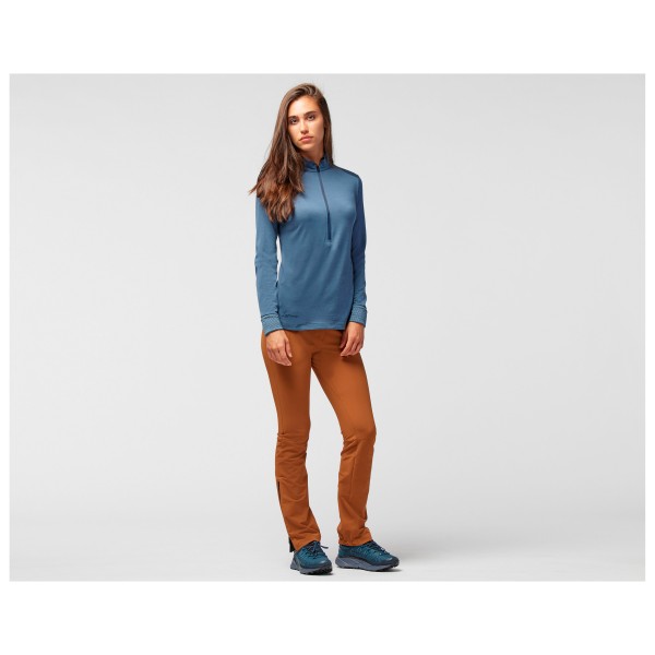 LaMunt - Women's Alexandra L/S Zip Tee - Camiseta de manga larga de merino